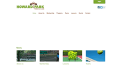 Desktop Screenshot of howardparktennis.com